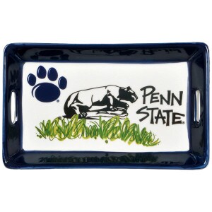 ceramic mini tray with Penn State, Nittany Lion Shrine, and Paw Print